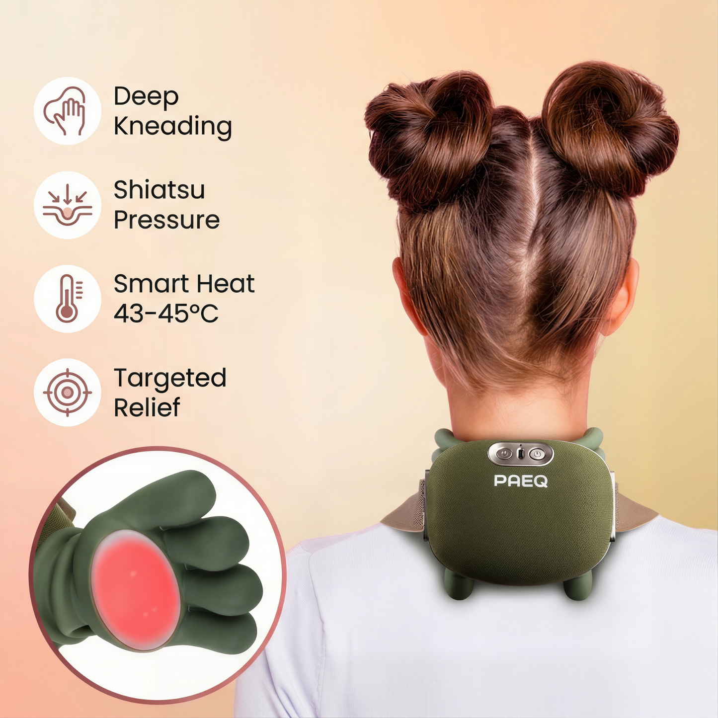 Paeq N7 Pro Neck Massager with Heat