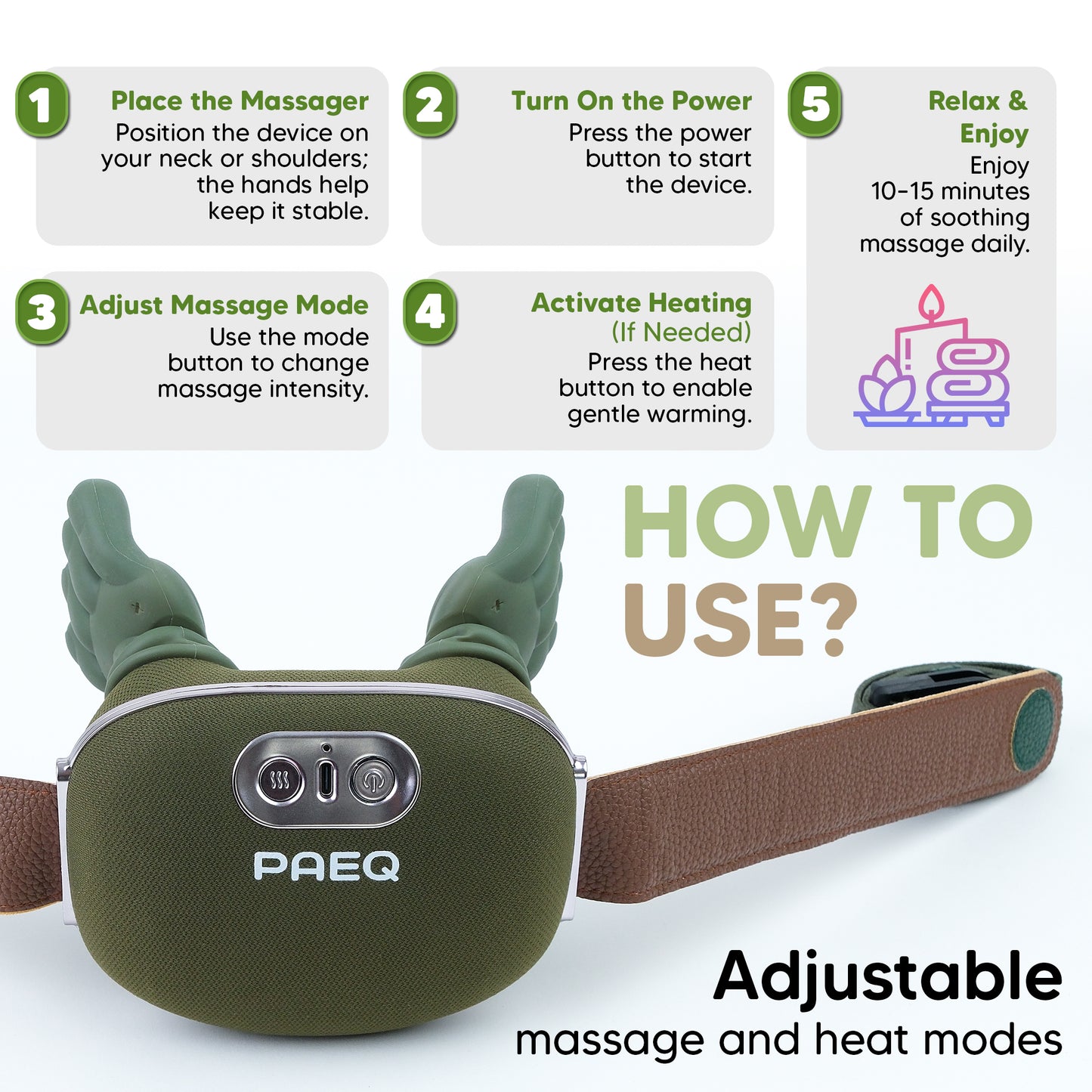 Paeq N7 Pro Neck Massager with Heat