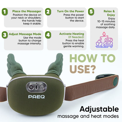 Paeq N7 Pro Neck Massager with Heat